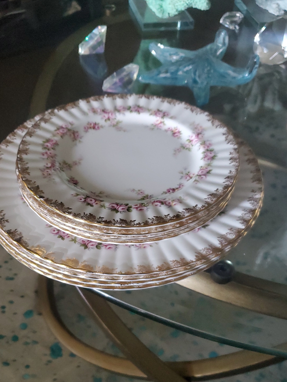Royal Albert White Dimity Rose